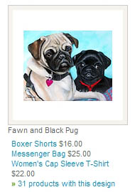 fawn and black pug together